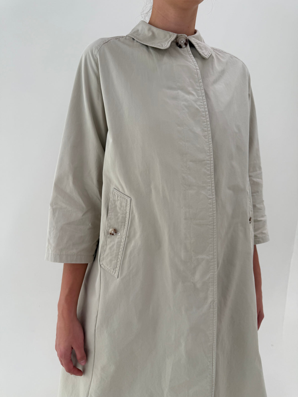 Trench old vintage Burberry anii 70 din bumbac impermeabilizat și căptușeală iconică Nova Check