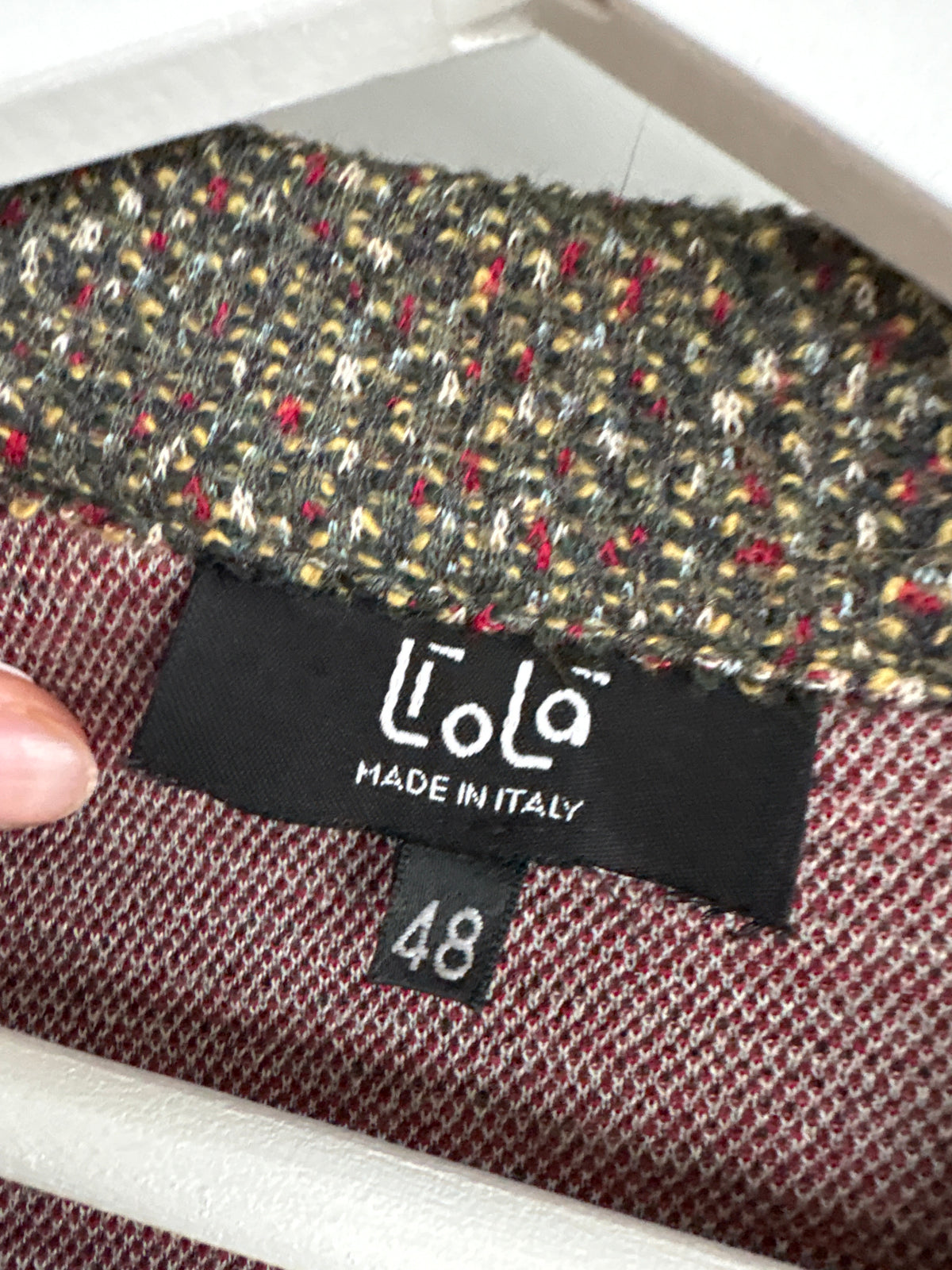Sacou de brand luxury italian Liola ultra confort din boucle superb de lana cu angora
