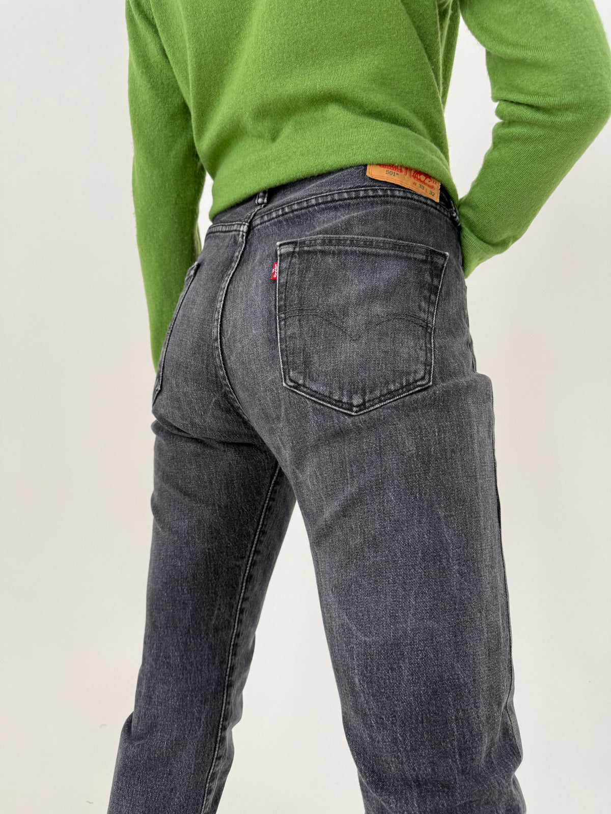 Jeans Levi’s 501 petite din bumbac gros ultra confort