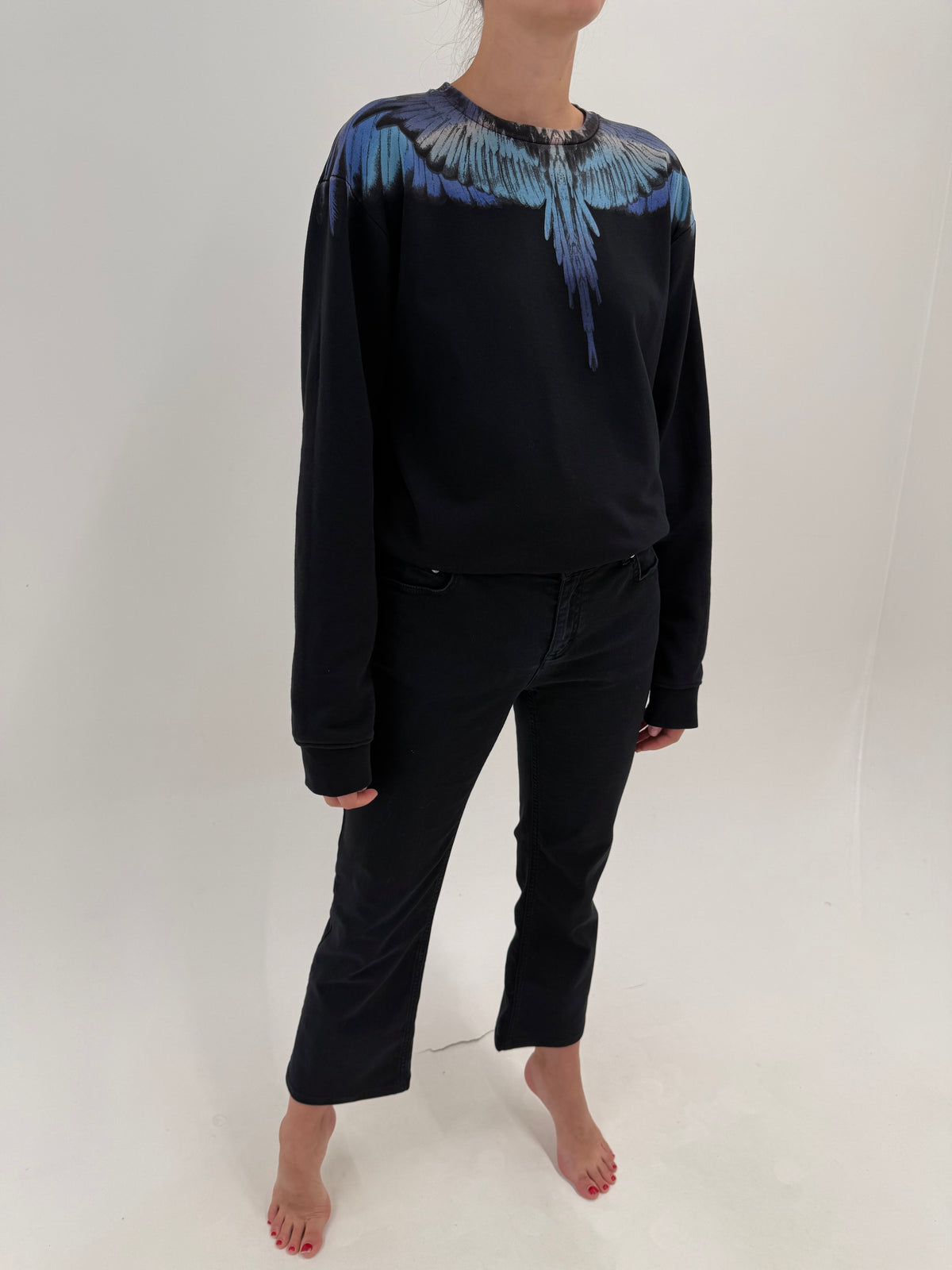 Jeans Roberto Cavalli negri bootcut modelatori petite