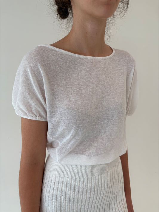 Top de brand super premium italian Twin Set din jerse de bumbac