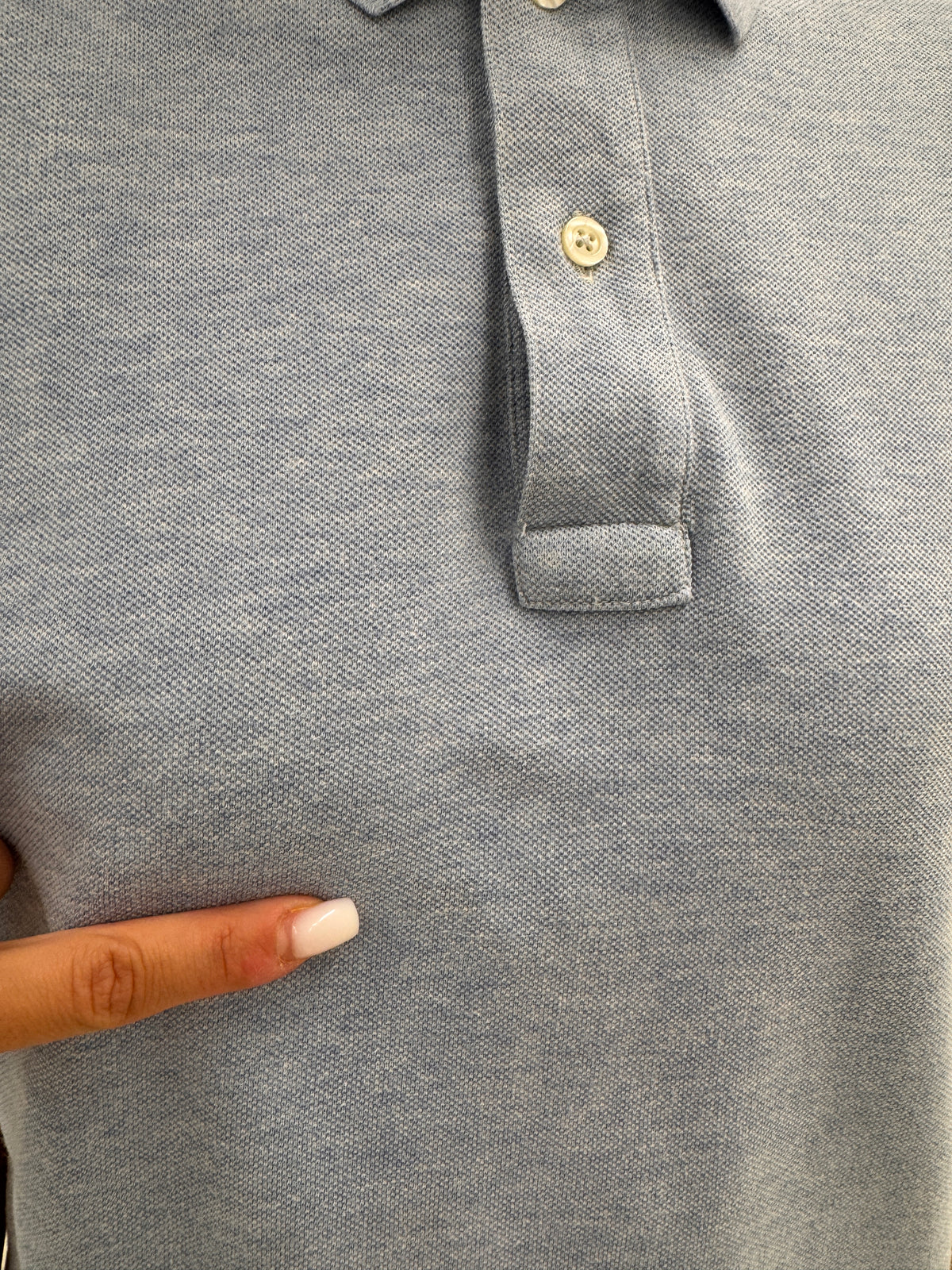 Top polo baby Blue de brand luxury italian Fay din bumbac de gramaj mare