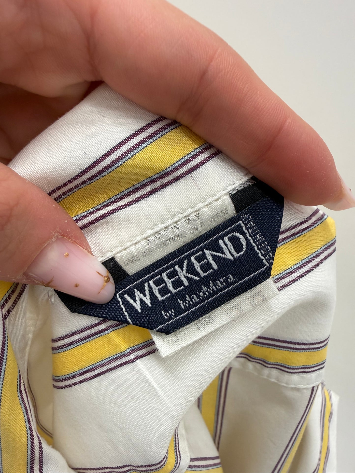 Cămașa Max Mara în dungi din poplin excepțional de bumbac
