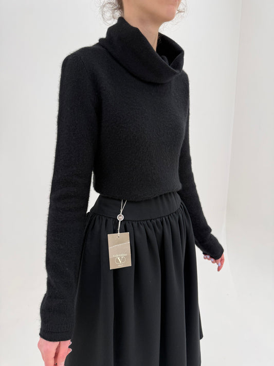 Maleta neagră din cașmir multiply