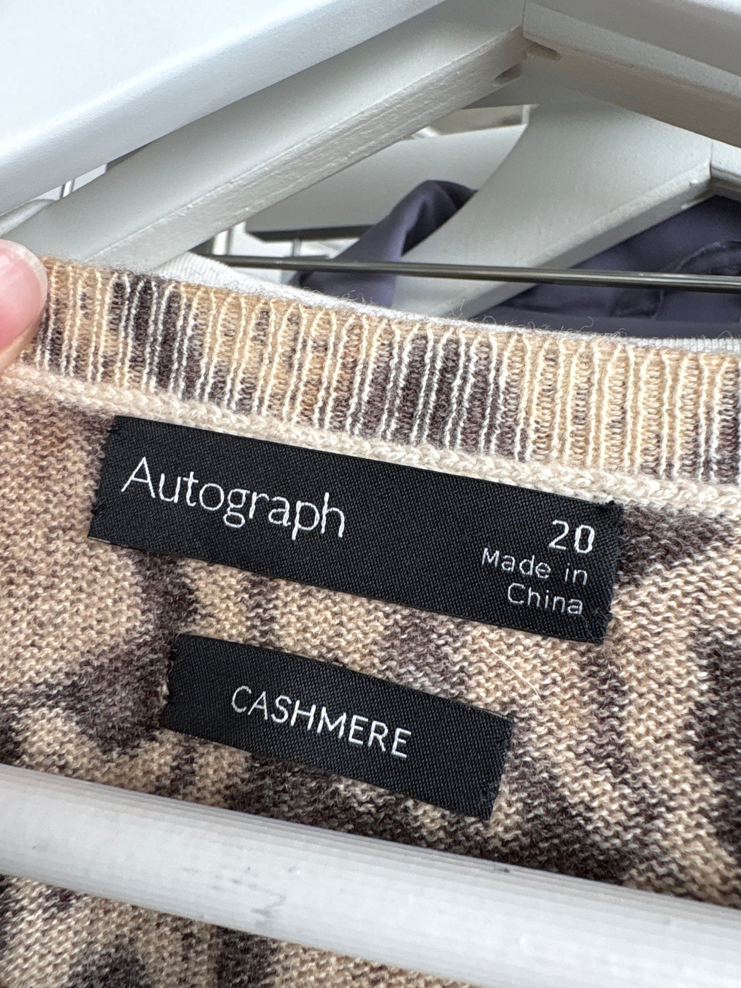 Cardigan camel din cașmir subțire animal print stilizat