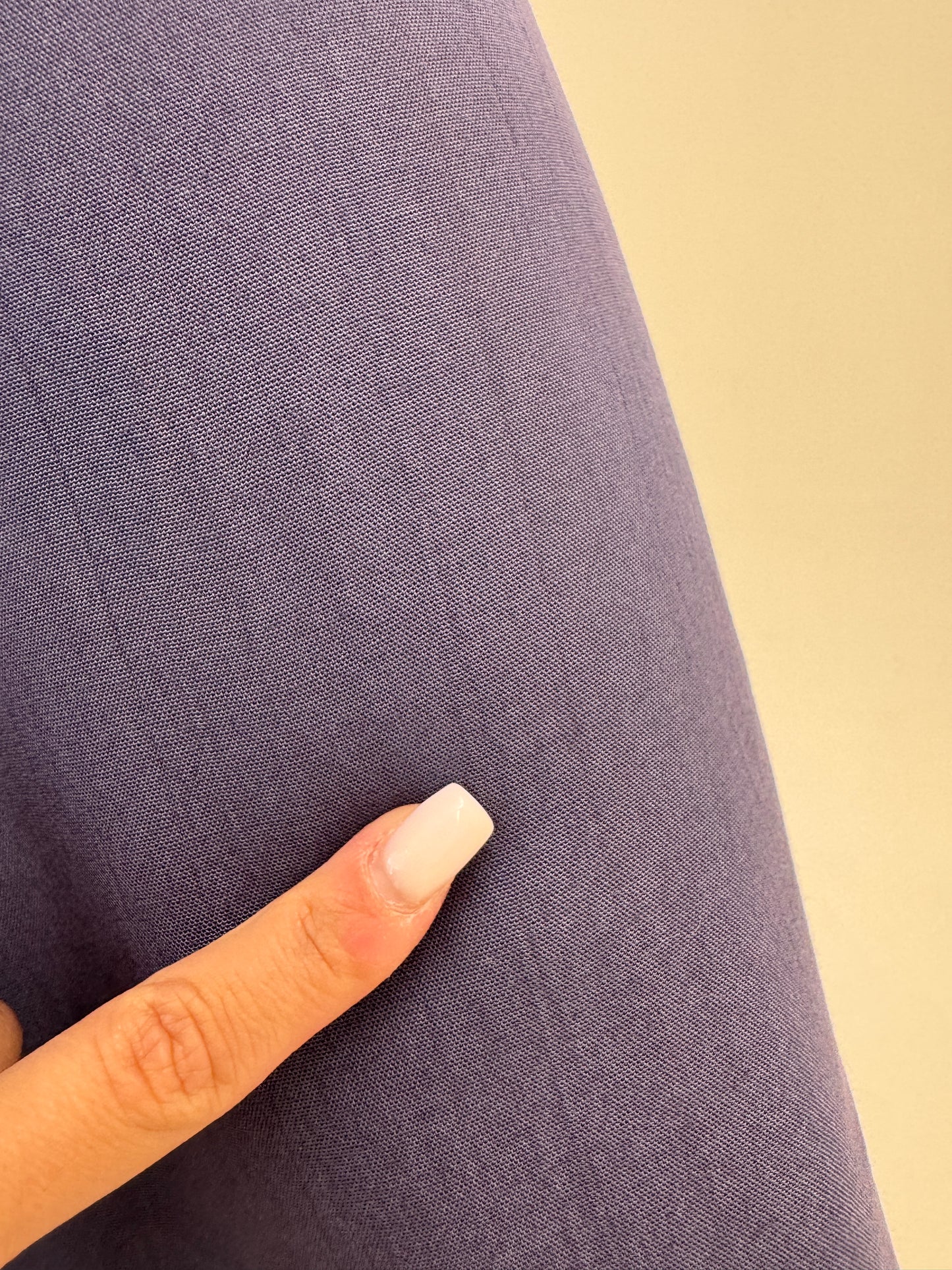 Fustă pantaloni lavender blue cu talie ultra înaltă marcată elastică