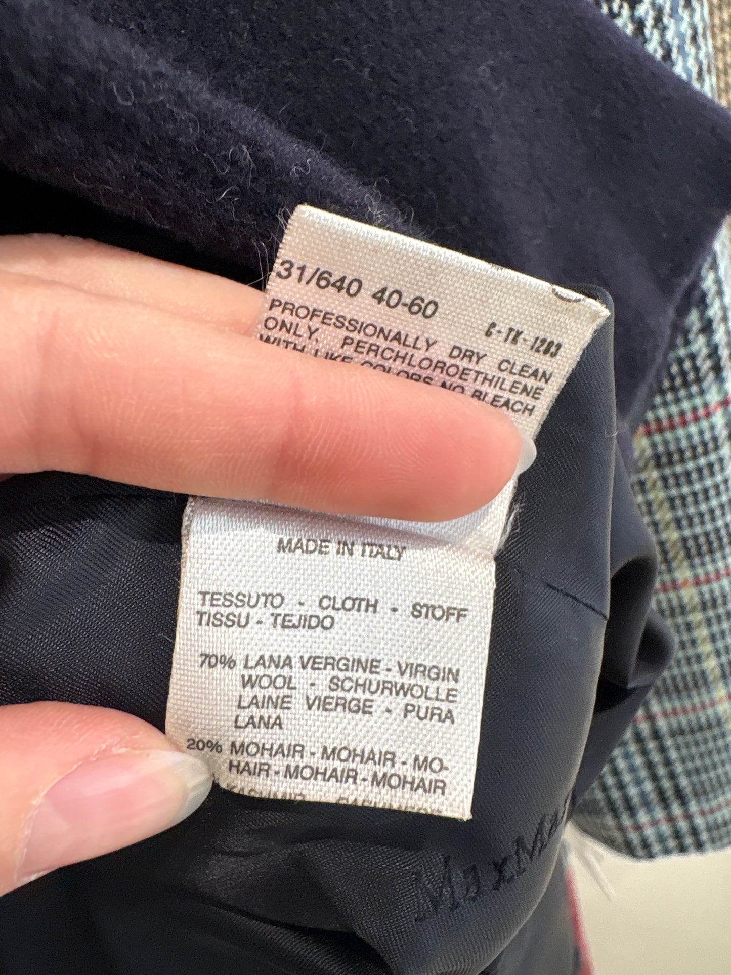 Jacheta Max Mara pea coat în croi actual din lana, cașmir și mohair