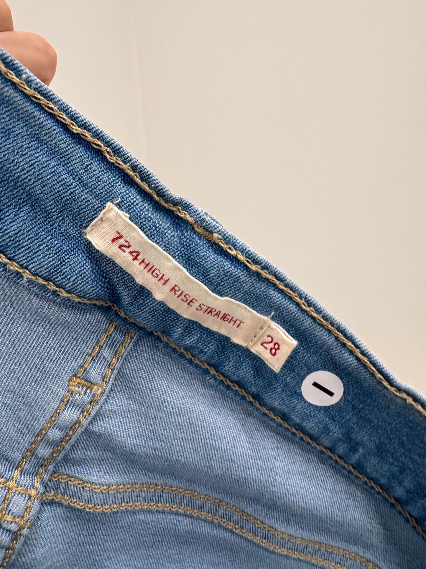 Jeans Levi’s 724 premium high rise ultra tall straight ultra confort classic wash