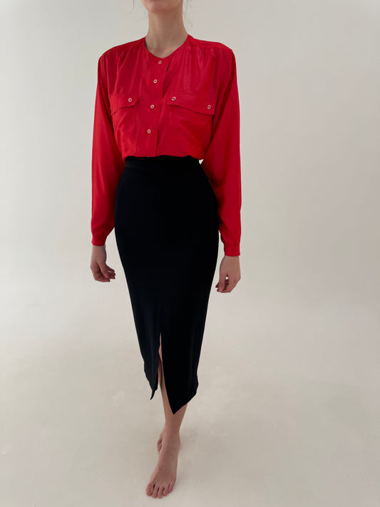 Fustă luxury creion de brand de nișă Gai Mattiolo spre maxi