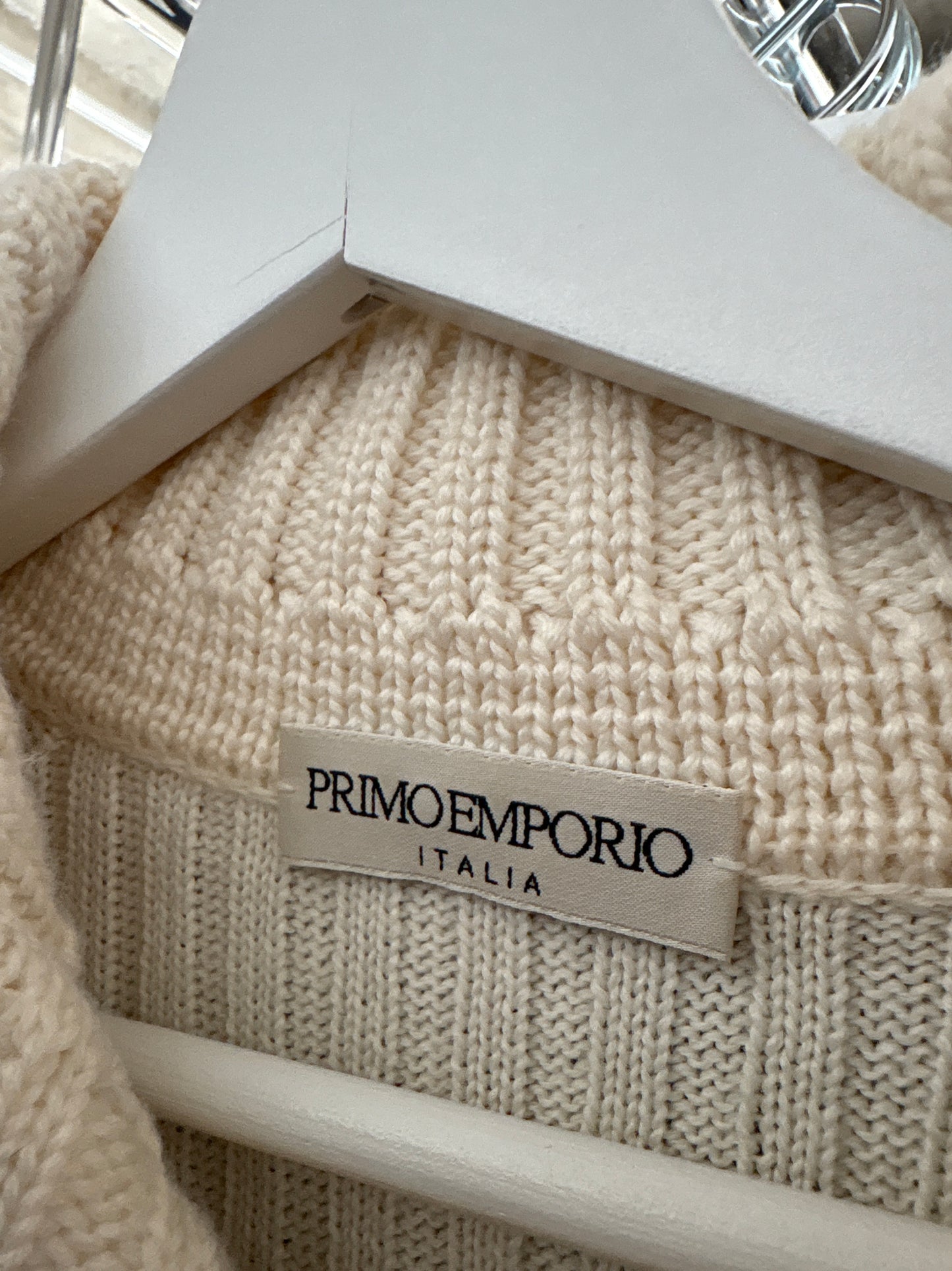 Pulover cu guler high end italian din lana merino extrafina de gramaj mare