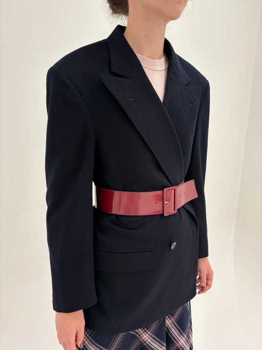 Sacou couture italian Zegna din stofă 100% cașmir cu închidere dublă