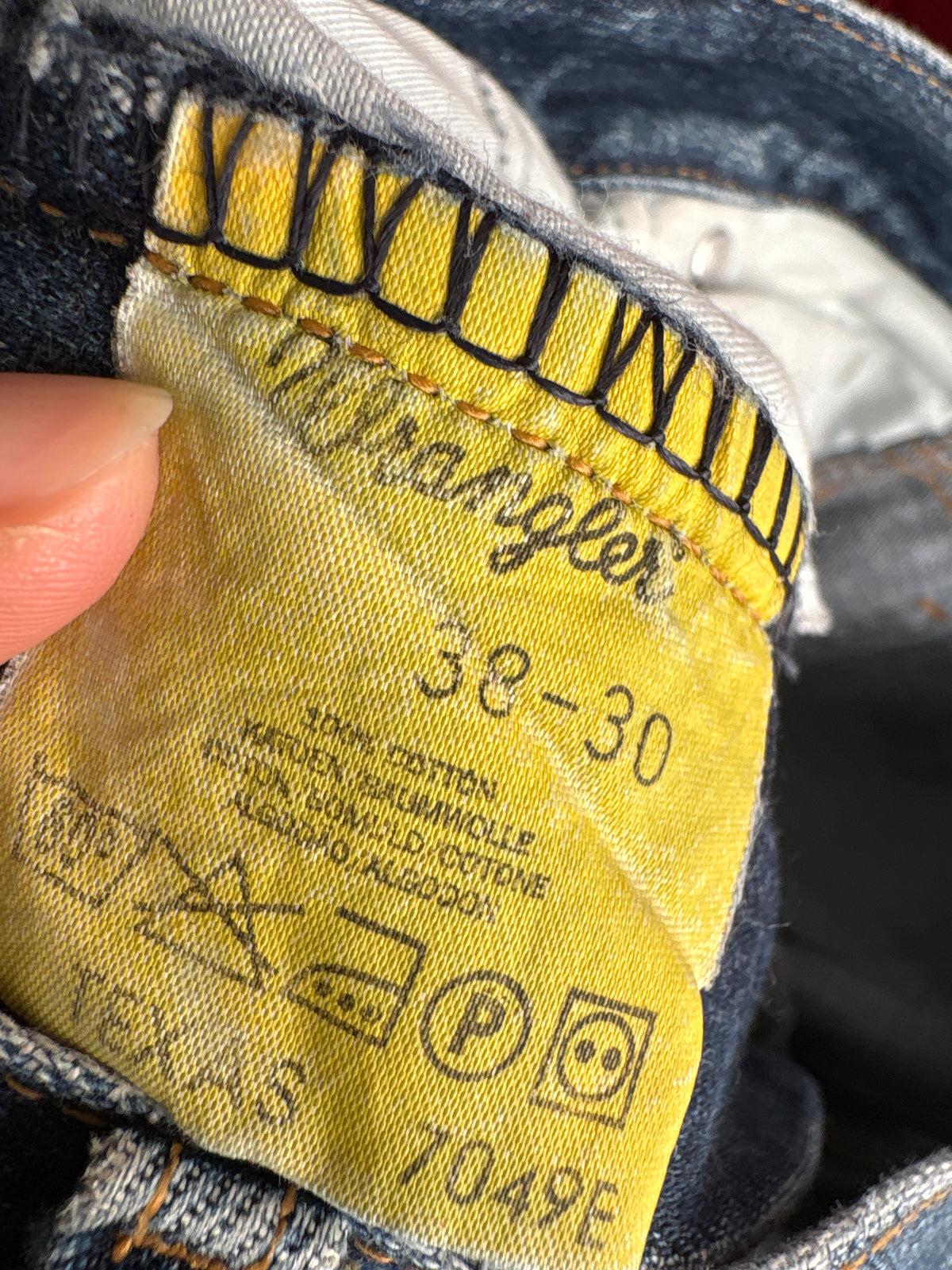 Jeans vintage premium din bumbac gros classic wash cu talie înaltă mai generoasă