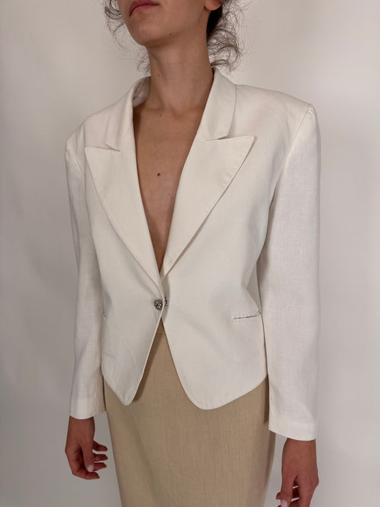 Sacou luxury din in Gianfranco Ferre cu închidere bijuterie