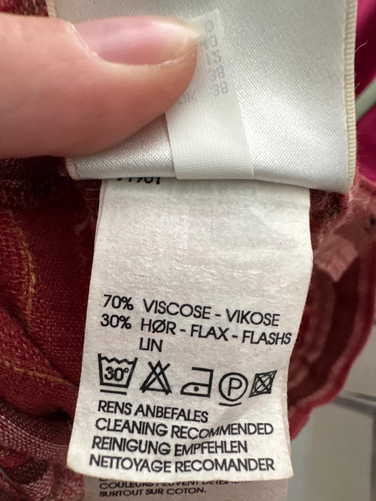 Pantaloni palazzo din pânză de in și vascoza în dungi cu talie ultra înaltă