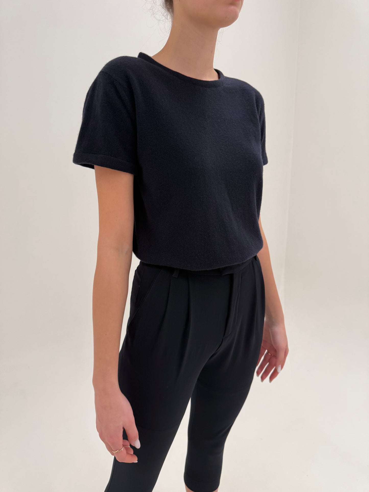 Top Prada din lana extrafina merino și cașmir