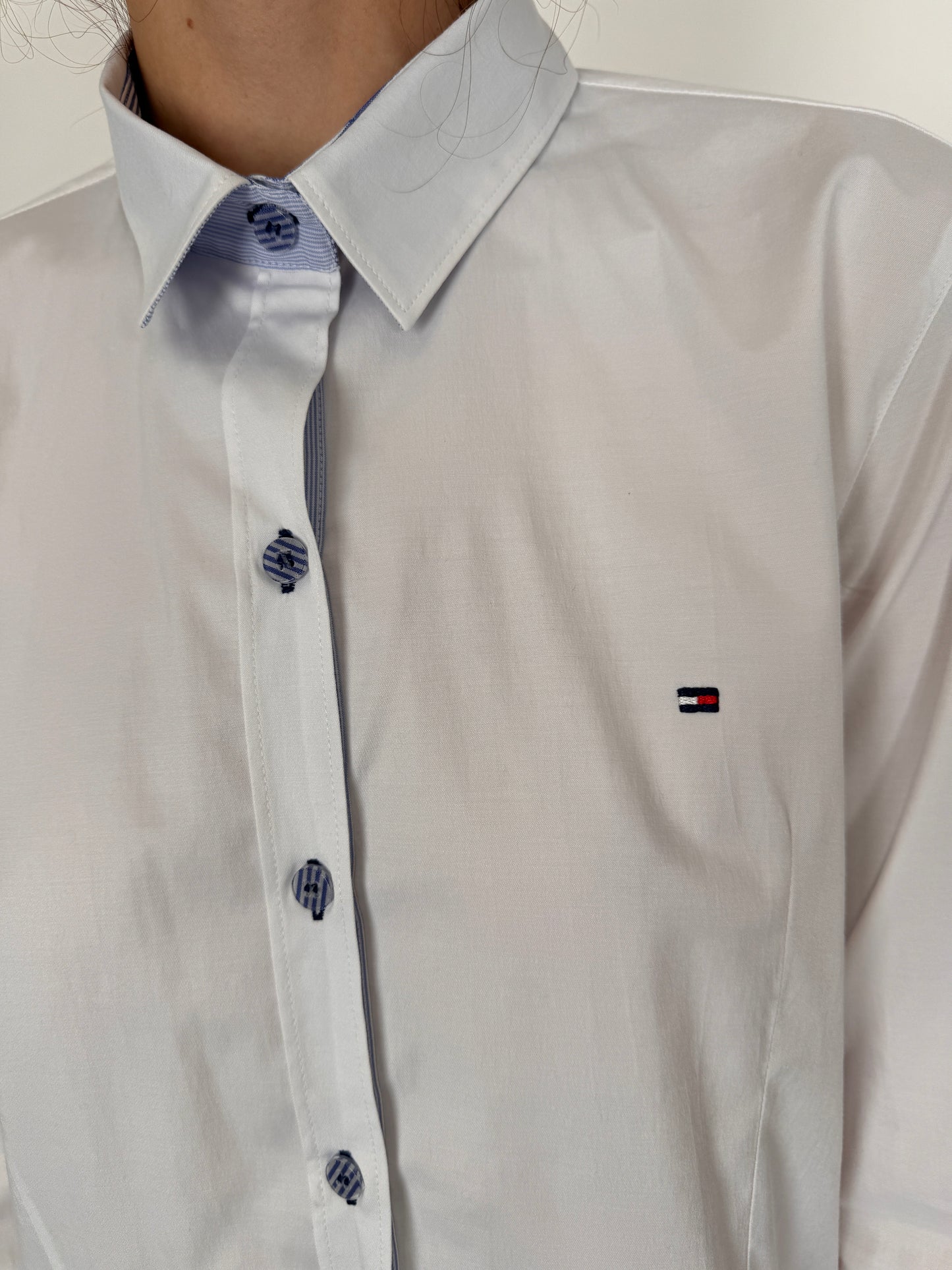 Cămașa Tommy Hilfiger din poplin de bumbac