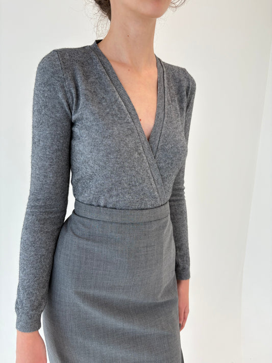 Cardigan petrecut din lana merino extrafina