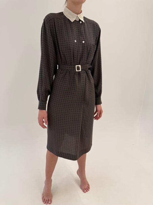 Robe chemise Salvatore Ferragamo din mătase naturală