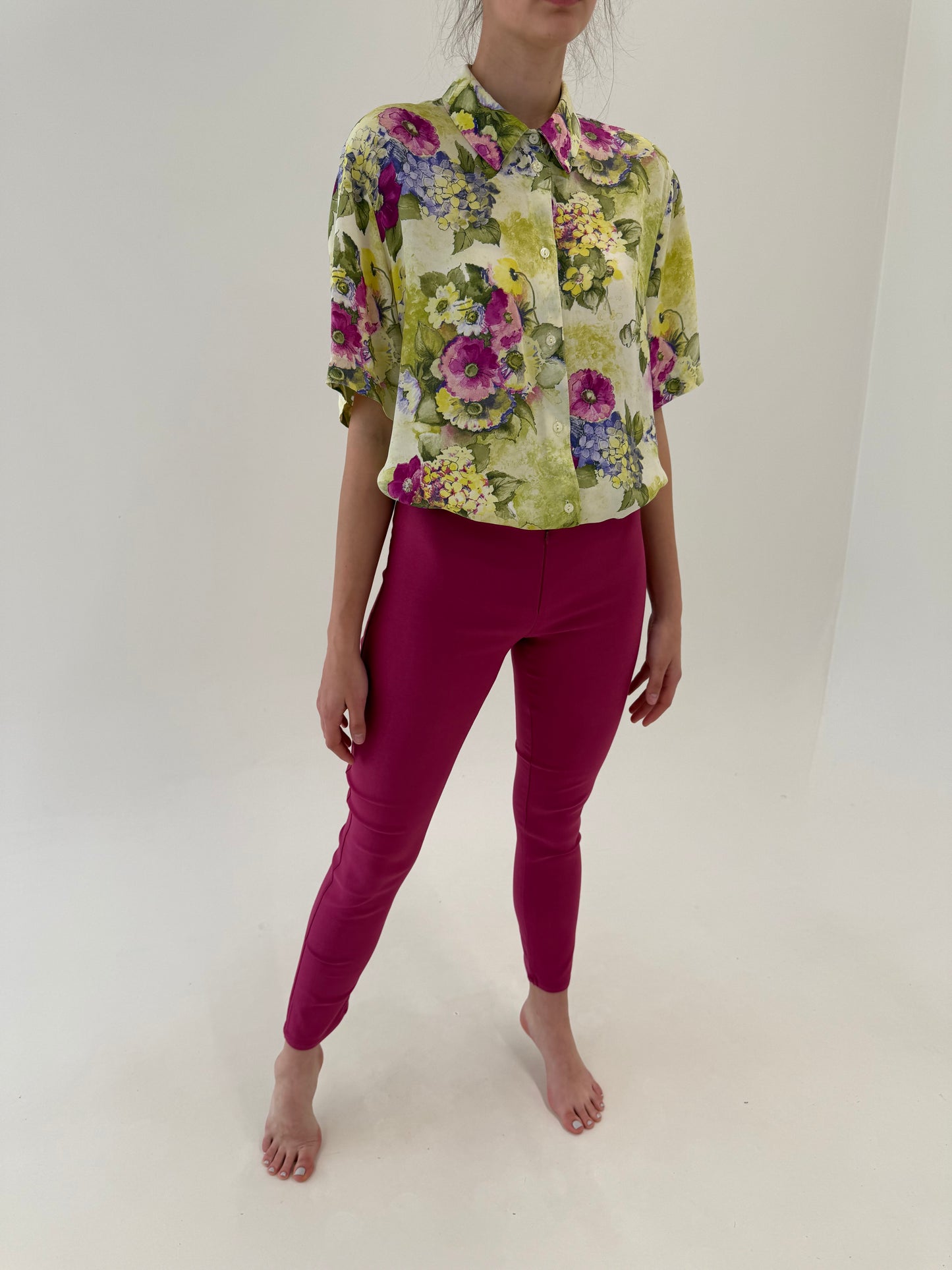 Jeans de vară raspberry red modelatori ultra confort