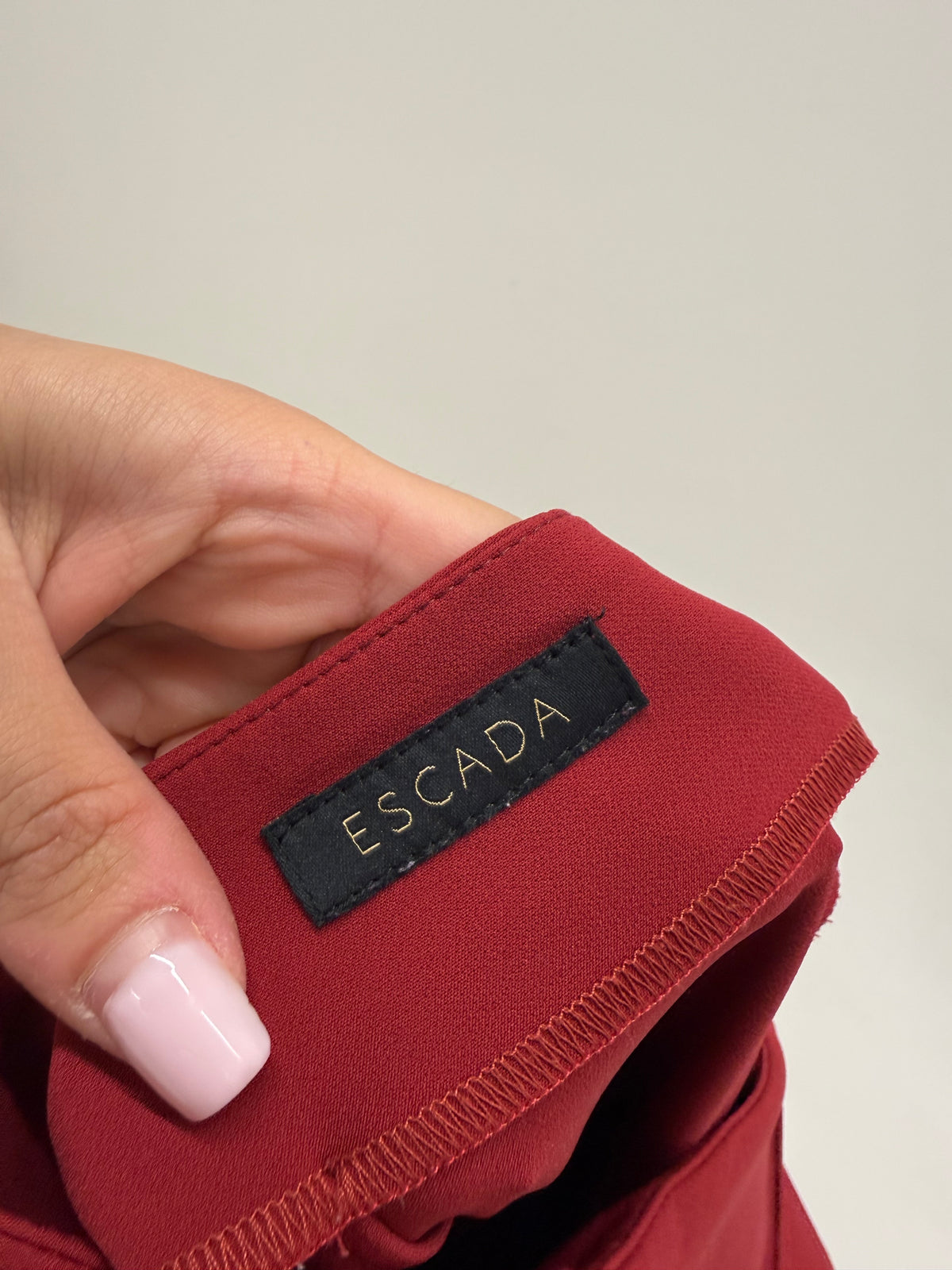 Pantaloni Escada merlot red ultra confort modelatori business
