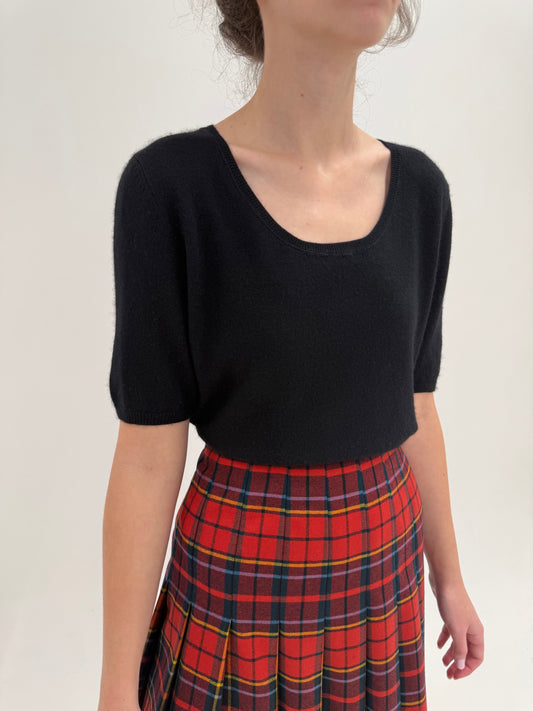 Top negru din cașmir multiply