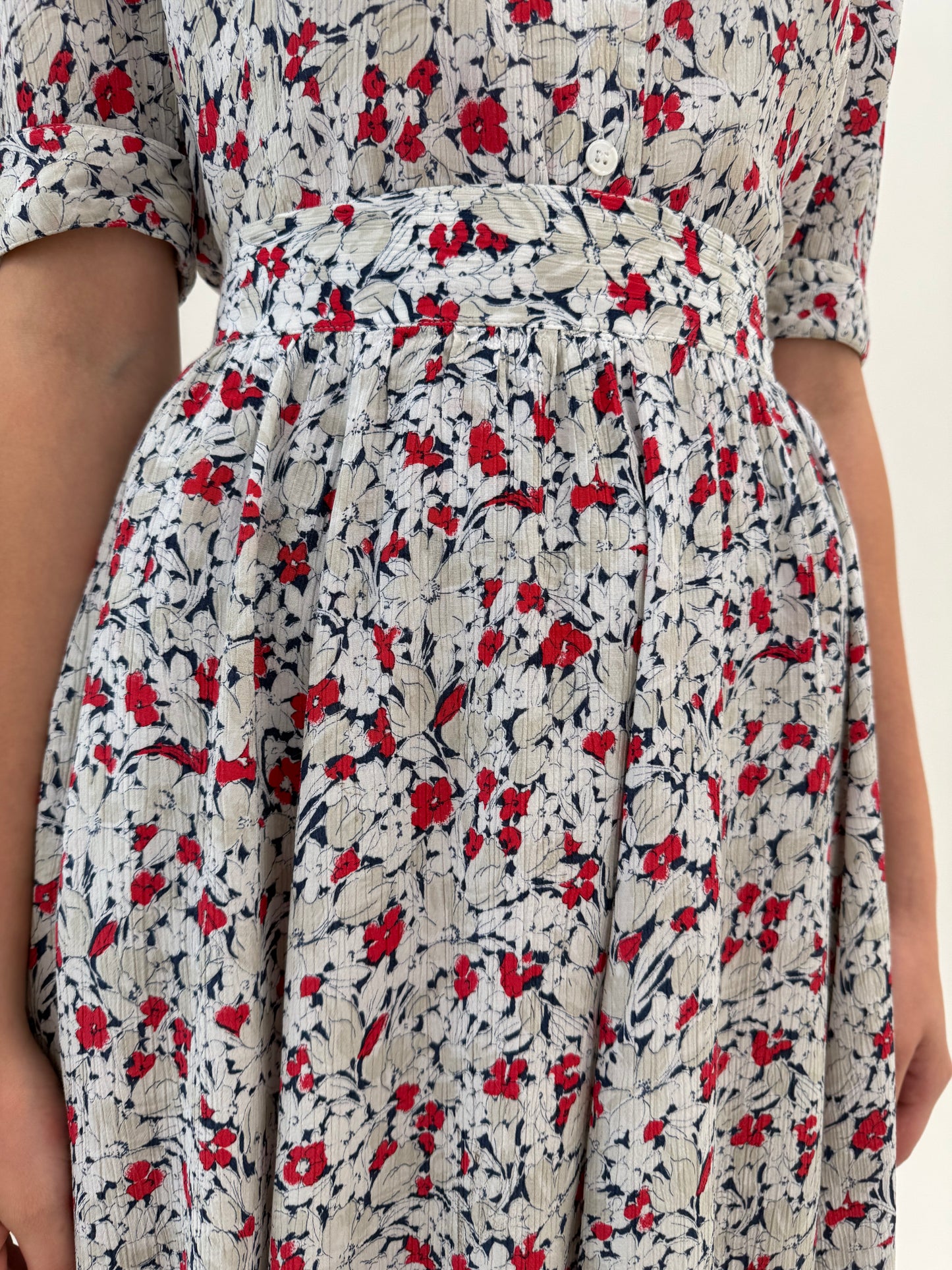 Set vintage luxury Mondi by Escada cu print floral superb în combinație clasică