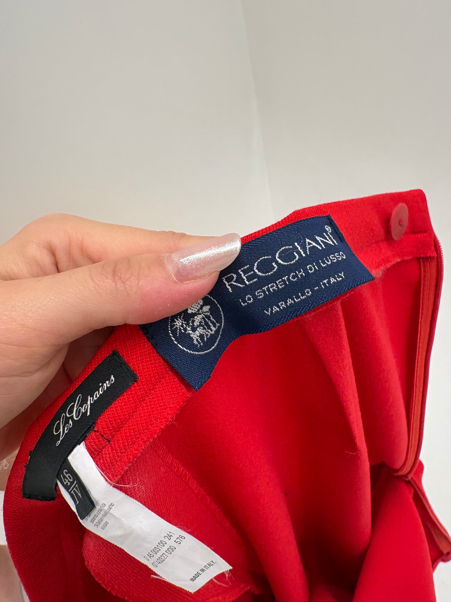 Pantaloni de brand luxury Les Copains cherry red