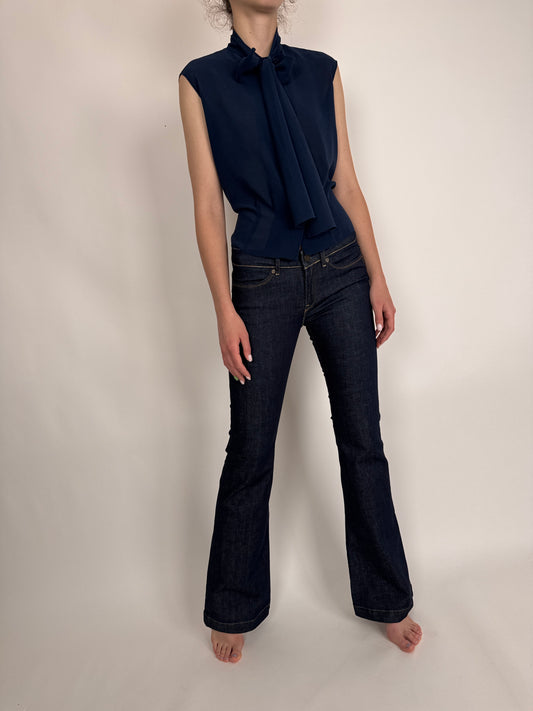 Jeanși vintage super premium raw modelatori Replay în croi super actual