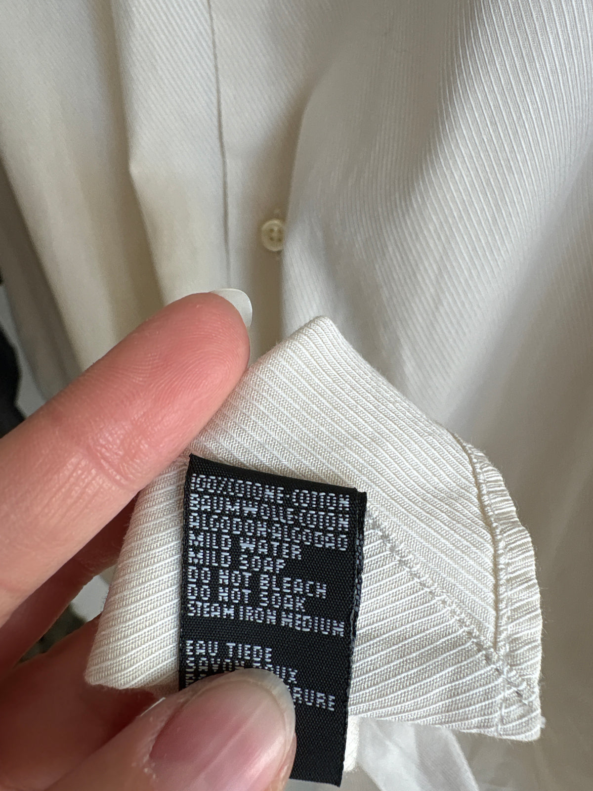 Cămașa luxury Ungaro off white din poplin excepțional texturat de bumbac