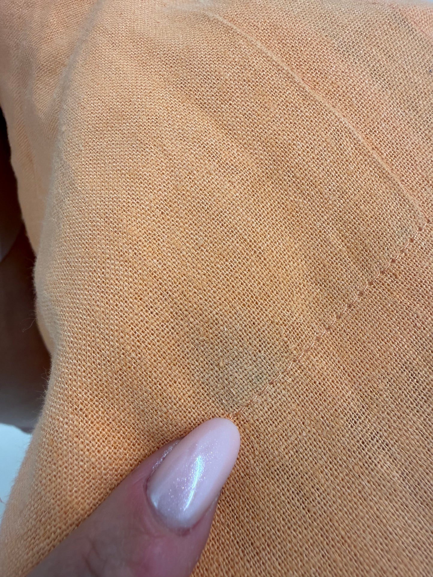Rochie din pânză  în croi chic lejer powder orange