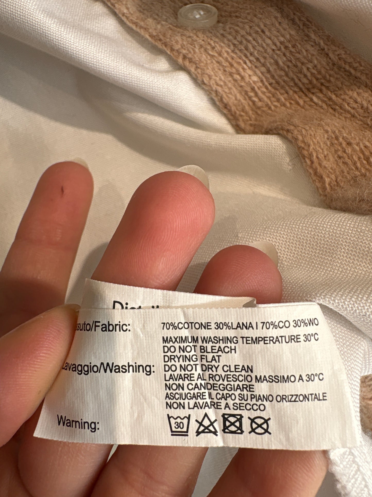 Cămașa premium din poplin de bumbac cu inserții de lana extrafina