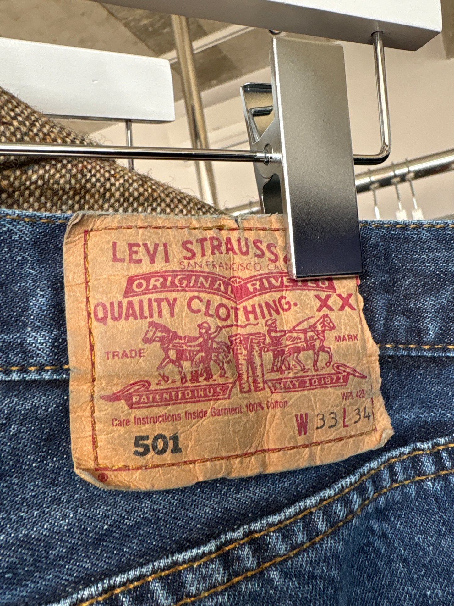 Jeans tall Levi’s 501 dark wash