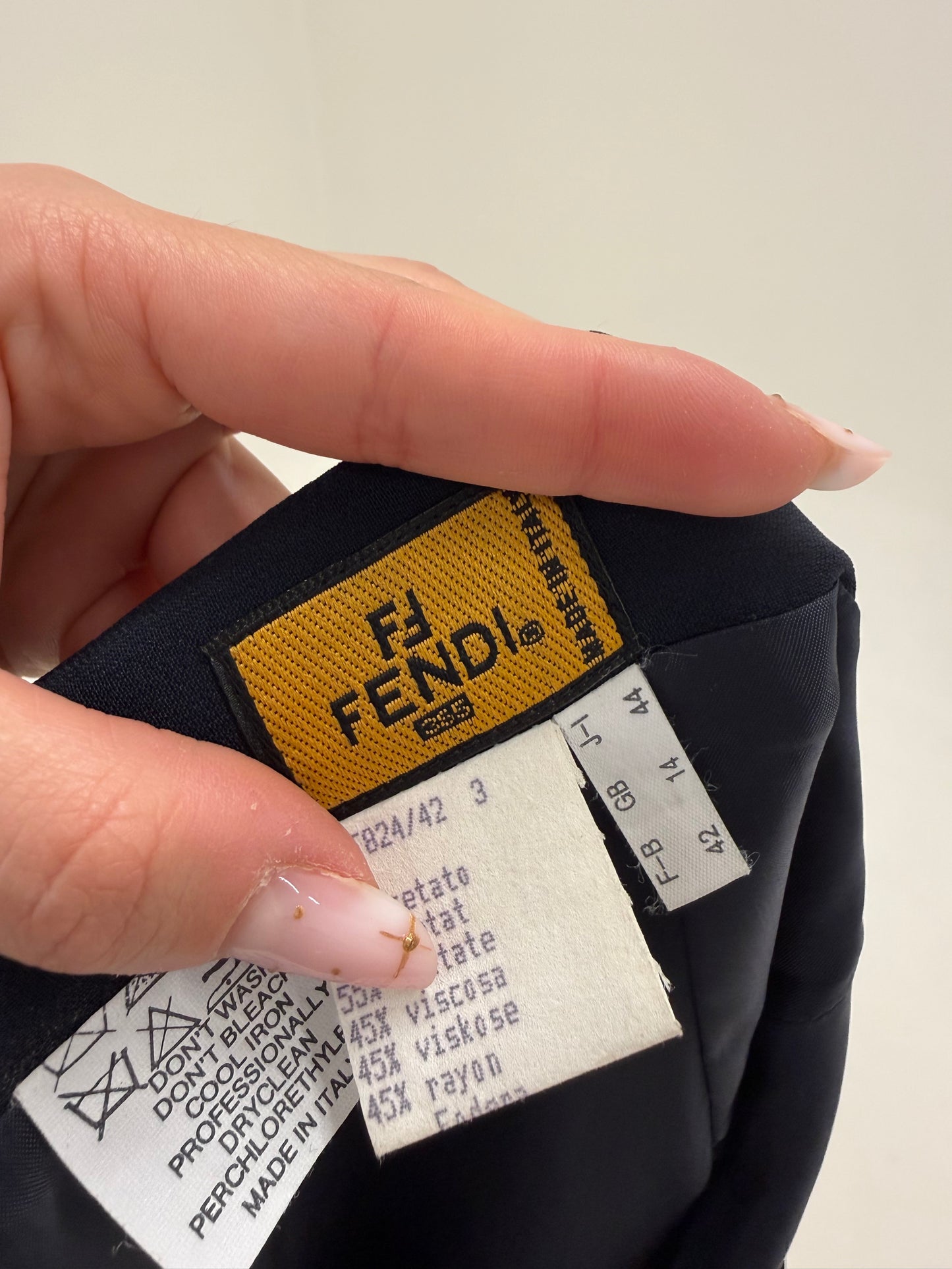 Fustă Fendi creion cu talie ultra înaltă