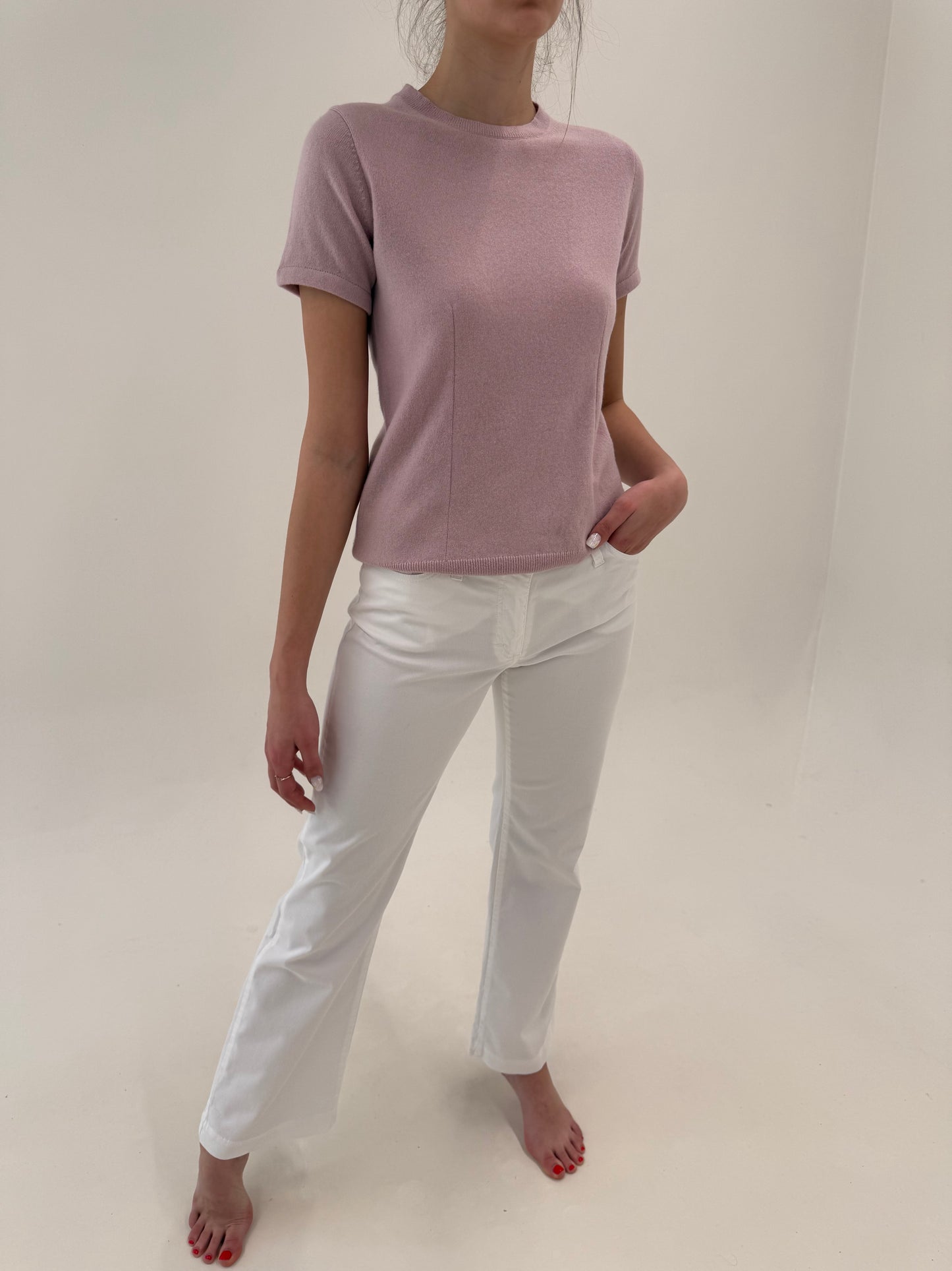 Jeans Versace in croi evazat subțiri modelatori