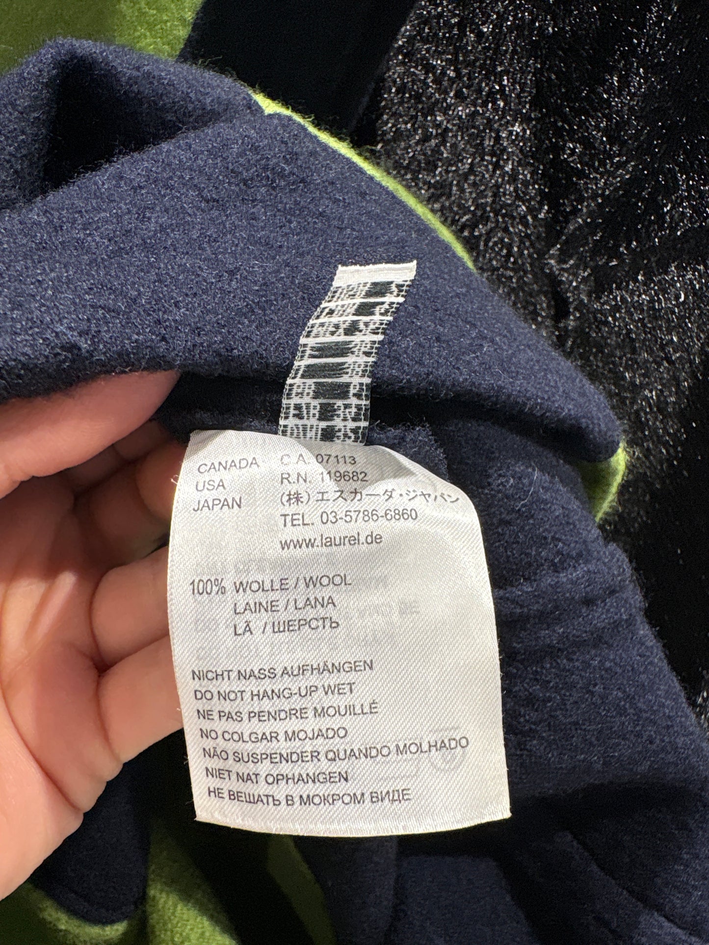 Rochie Escada gama Laurel colorblock din boiled wool extrafin în stil anii 60