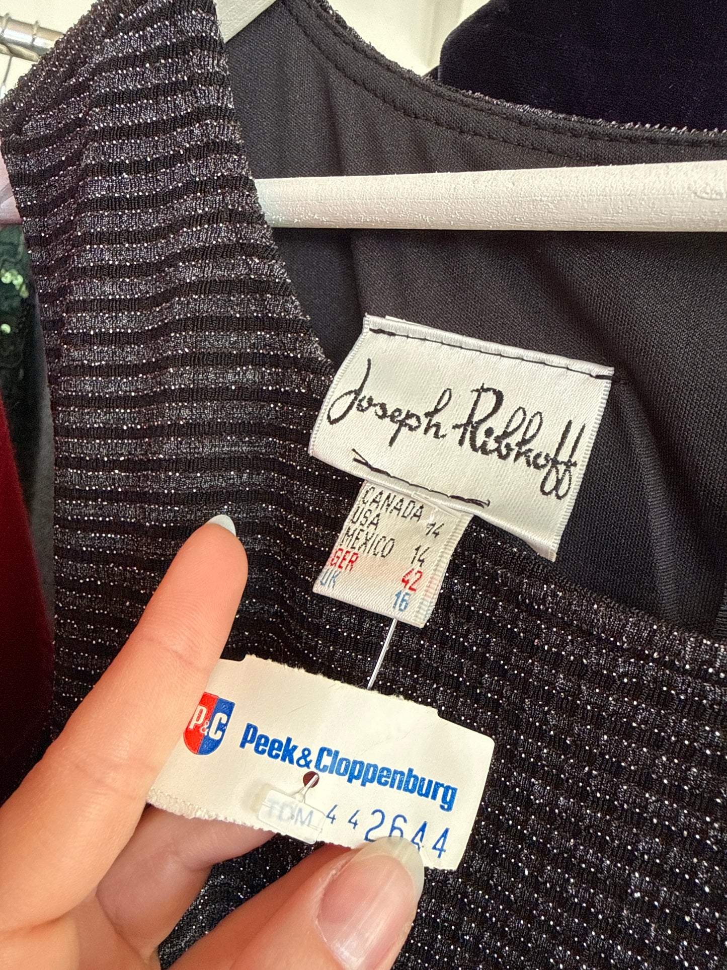 LBD maxi ultra confort cu inserții extrafine de lurex cu talie marcată