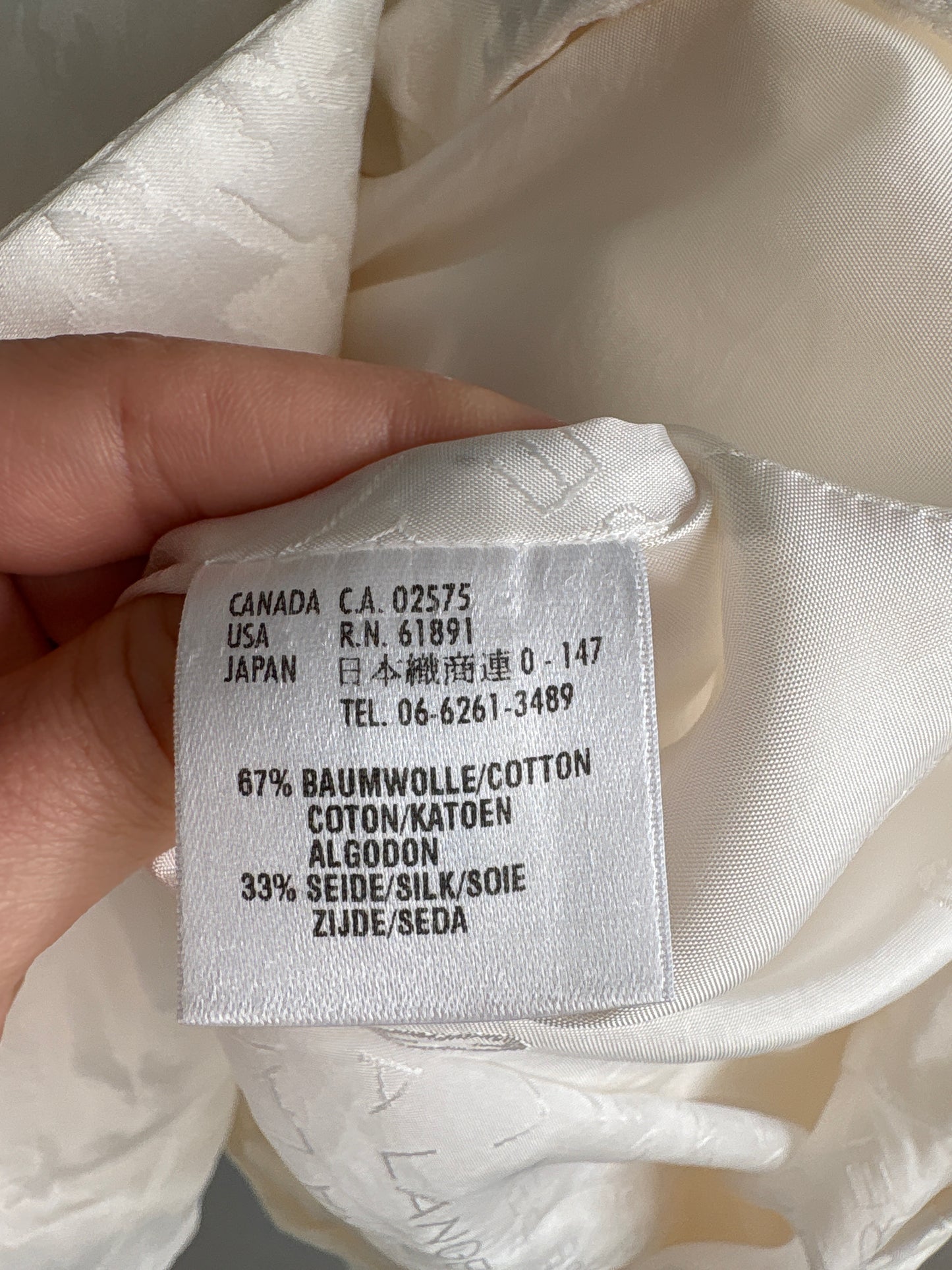 Deux piece luxury Escada din mătase naturală și bumbac în croi clasic
