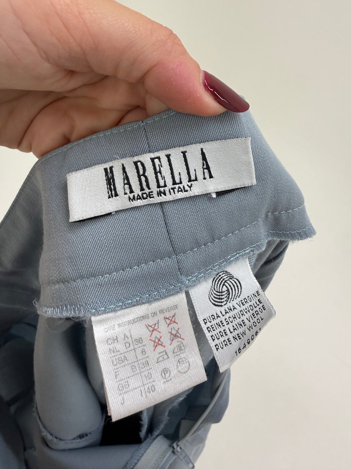 Pantaloni țigaretă Marella by Max Mara dusty baby blue