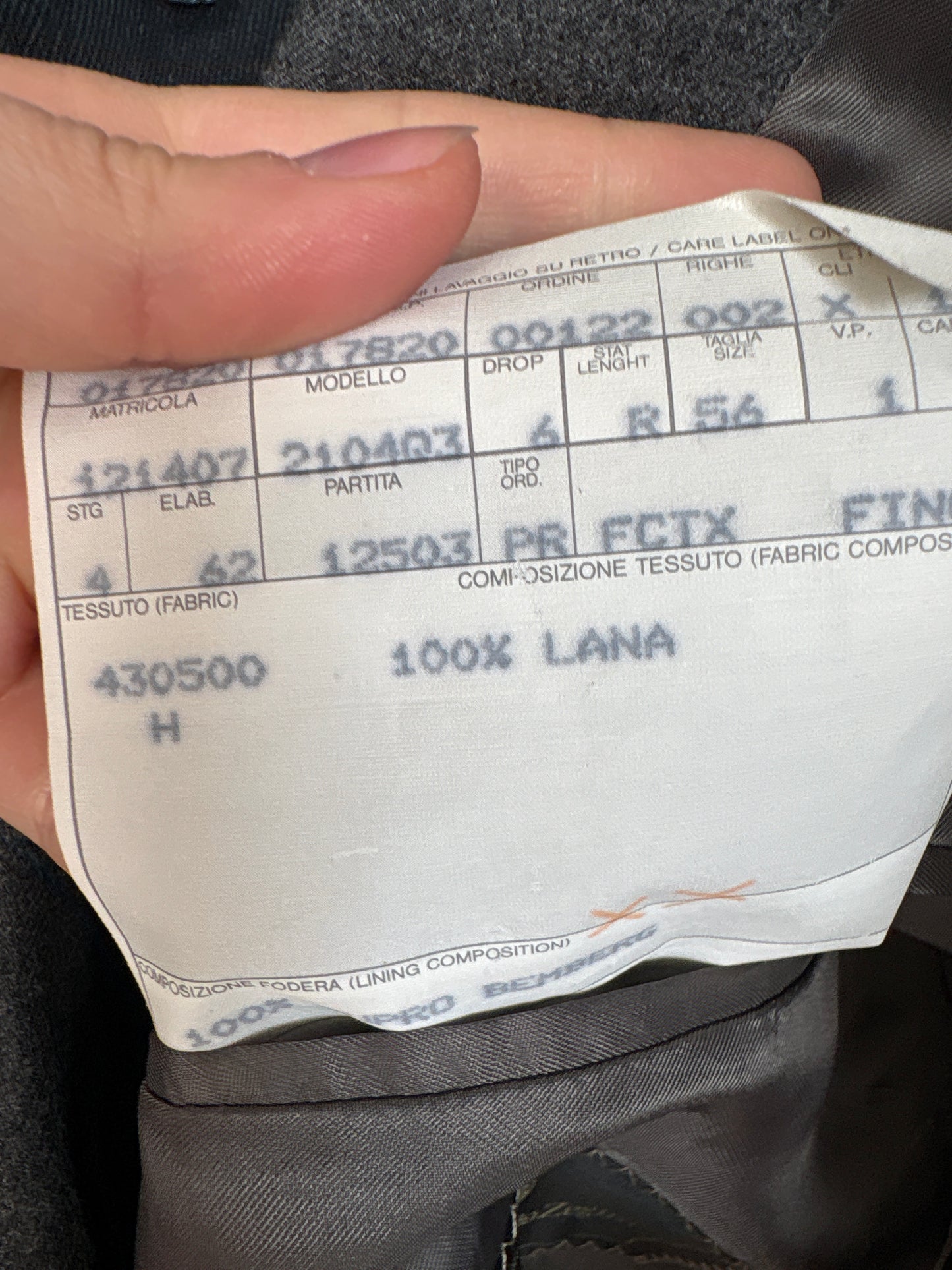 Sacou ultra luxury Zegna tall în croi actual  din stofă extrafina super 100s