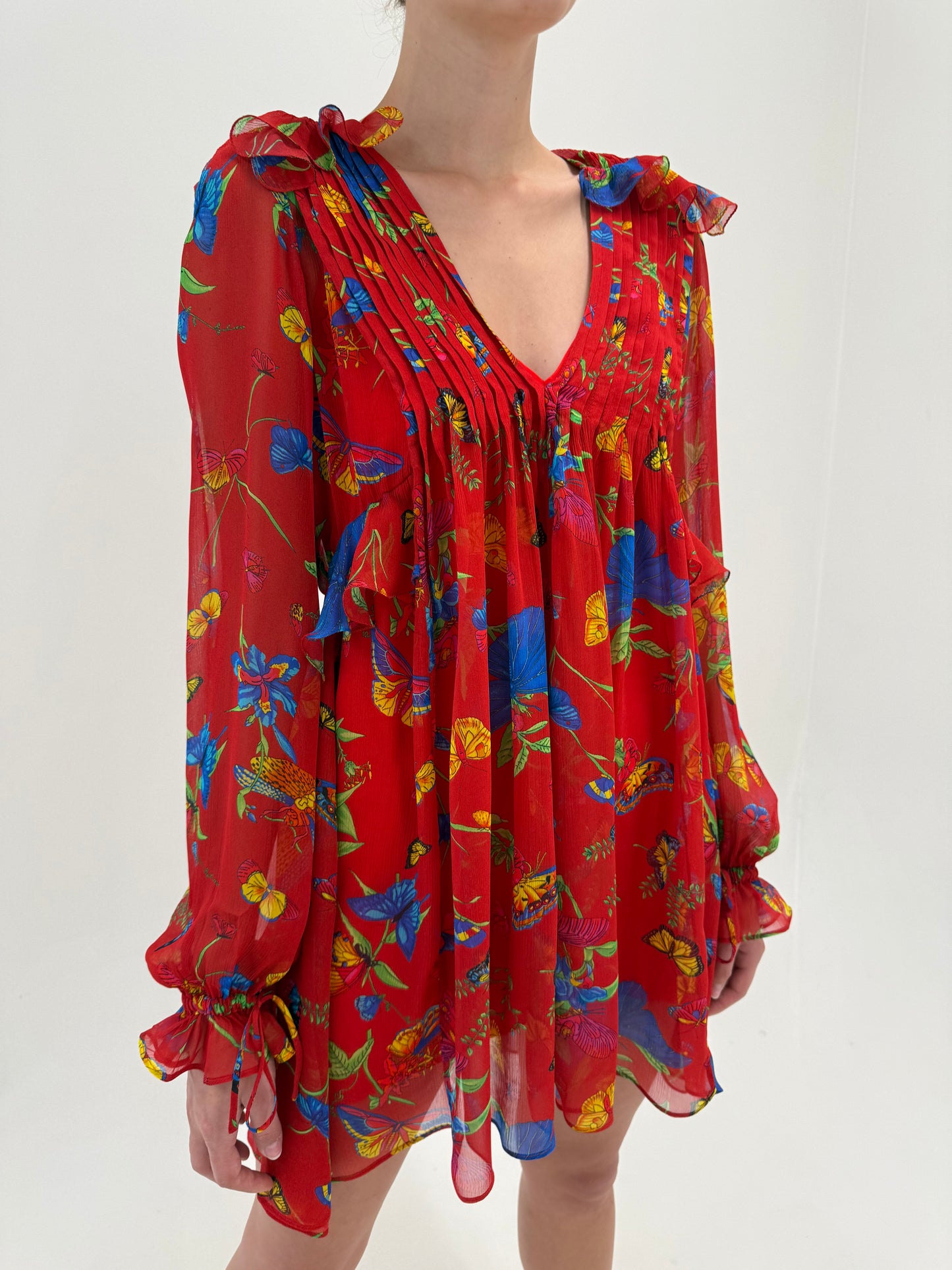 Rochie boho de brand luxury The Kooples super vaporoasă de la zi la seară