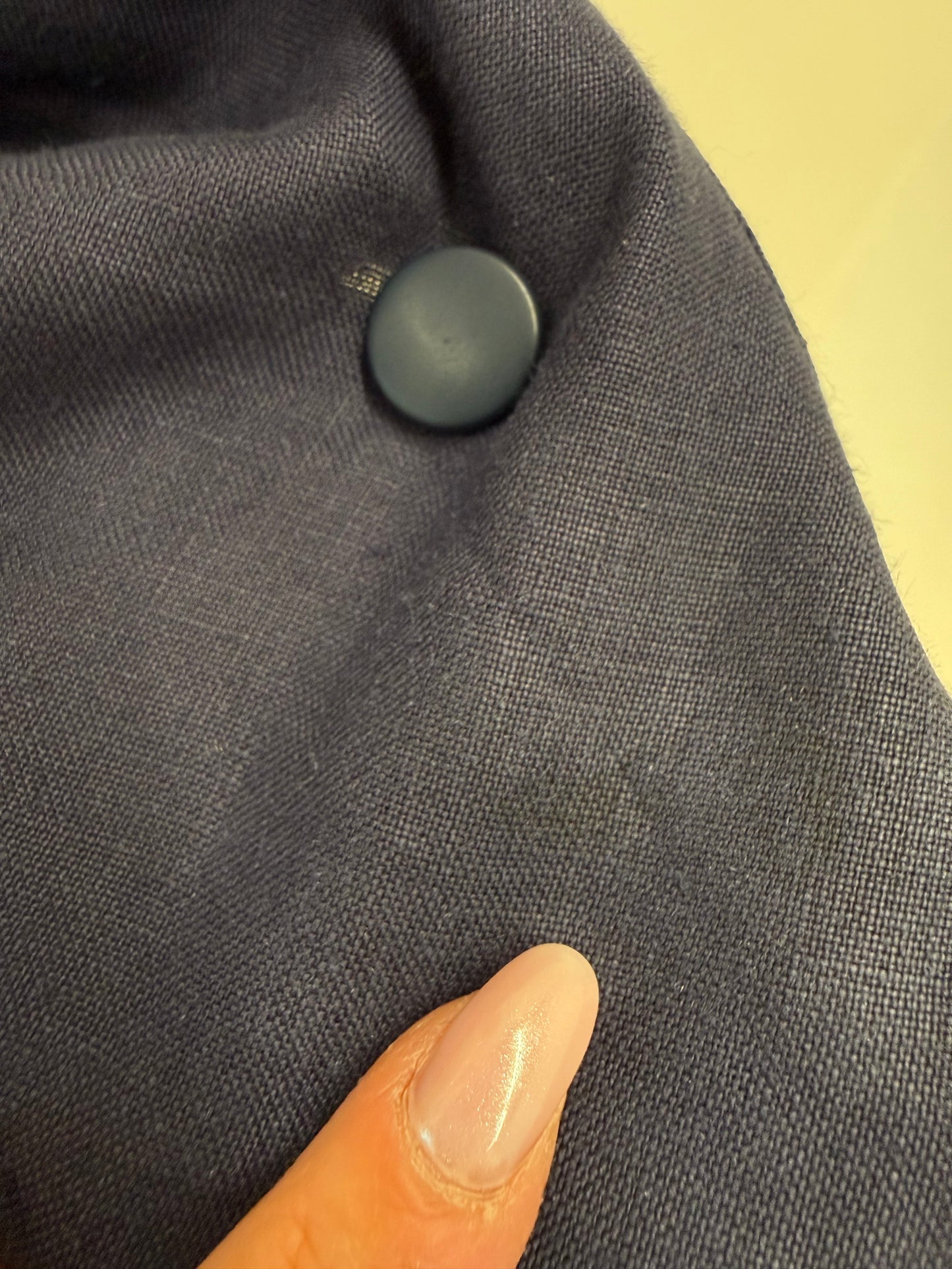 Rochie vintage italiană din panza de in excepțional ușor structurat