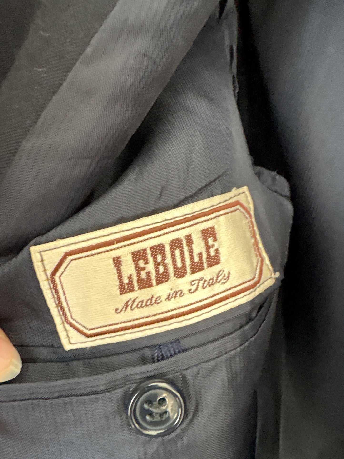 Sacou petite italian Navy blue din lana extrafina
