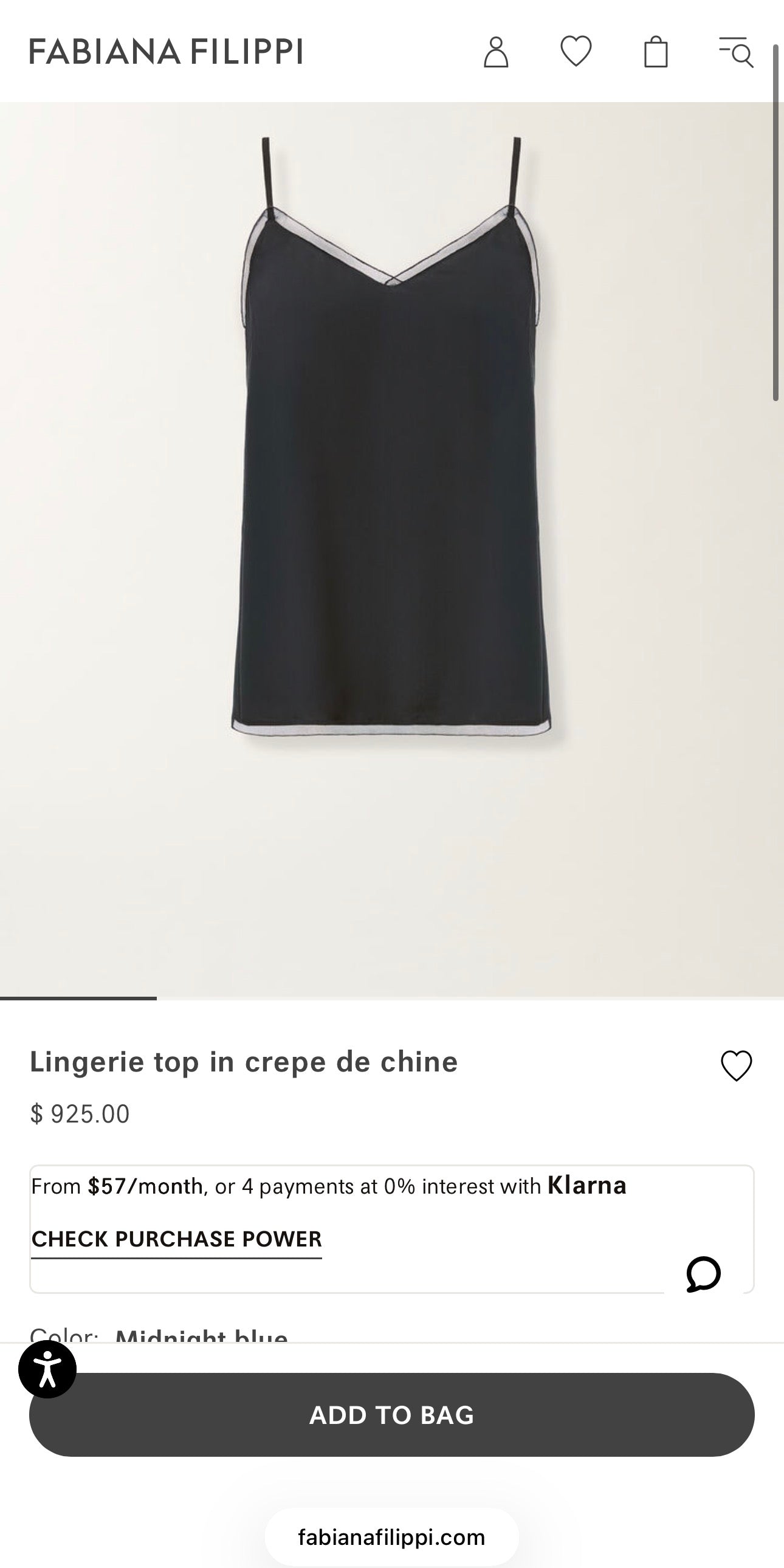 Top ultra luxury Fabiana Filippi din mătase naturală cu dantelă macrame