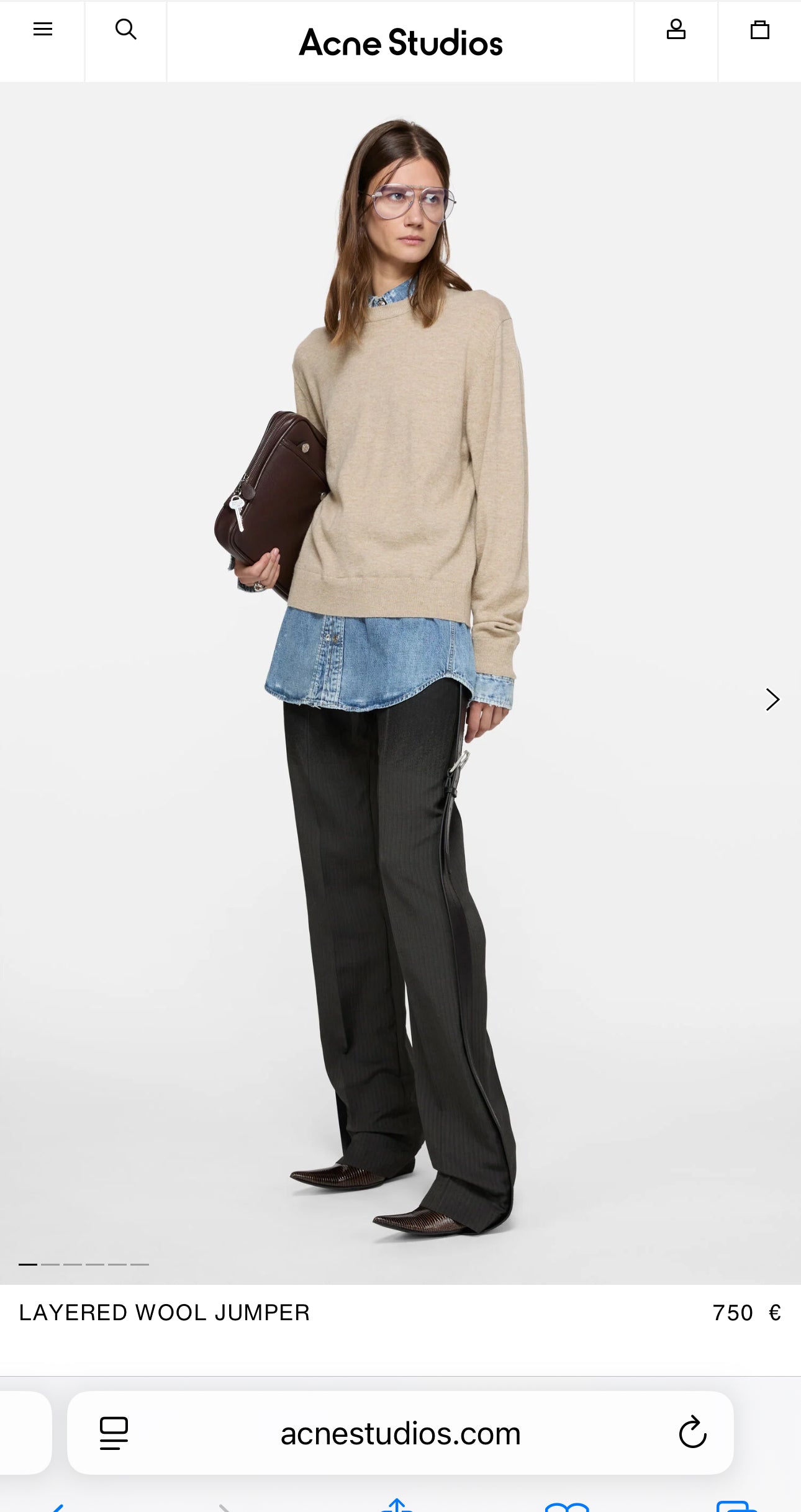 Pulover tall luxury Acne Studios