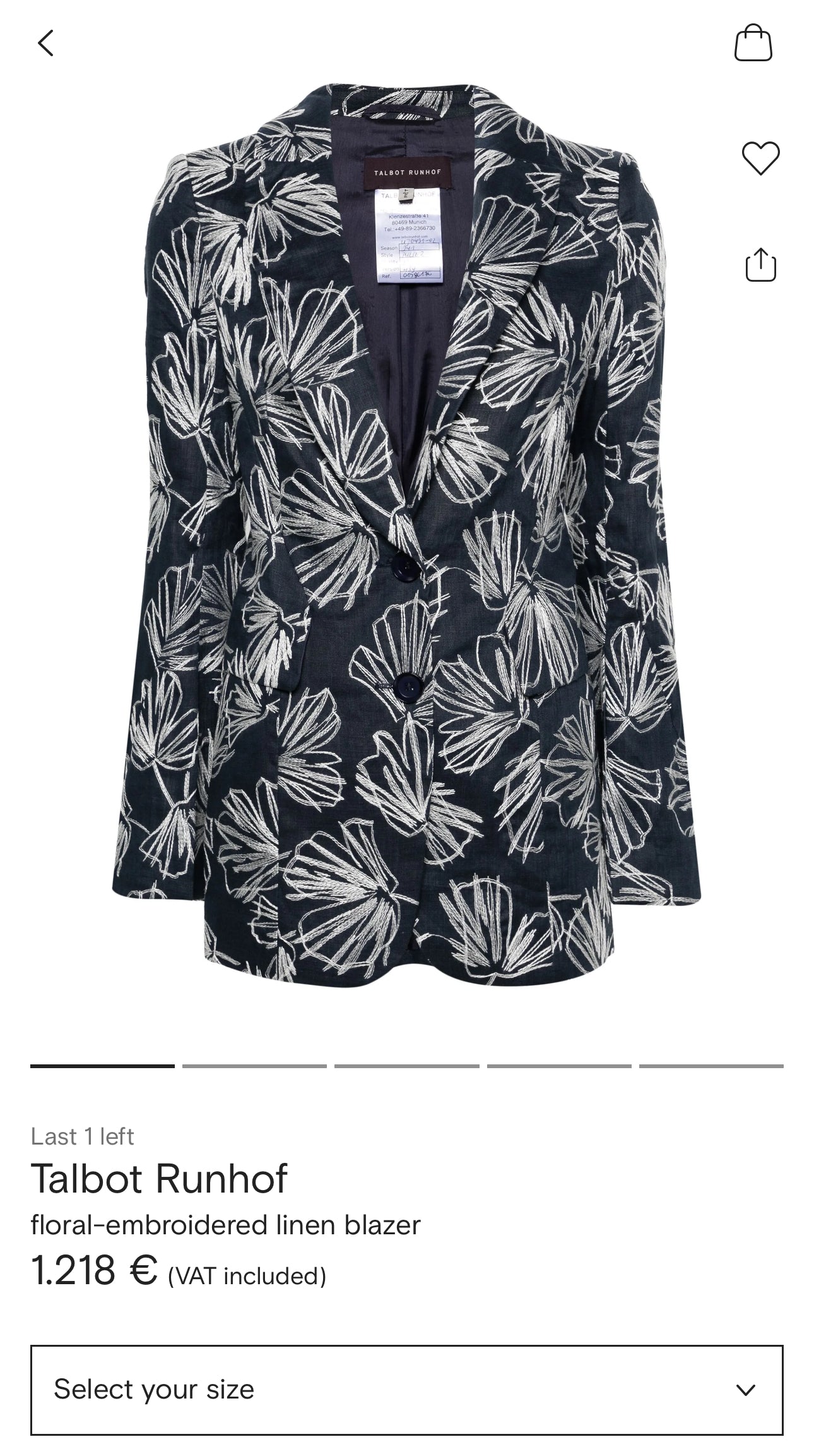 Sacou ultra luxury prețios Talbot Runhof cu bază de mătase și dantelă chantily