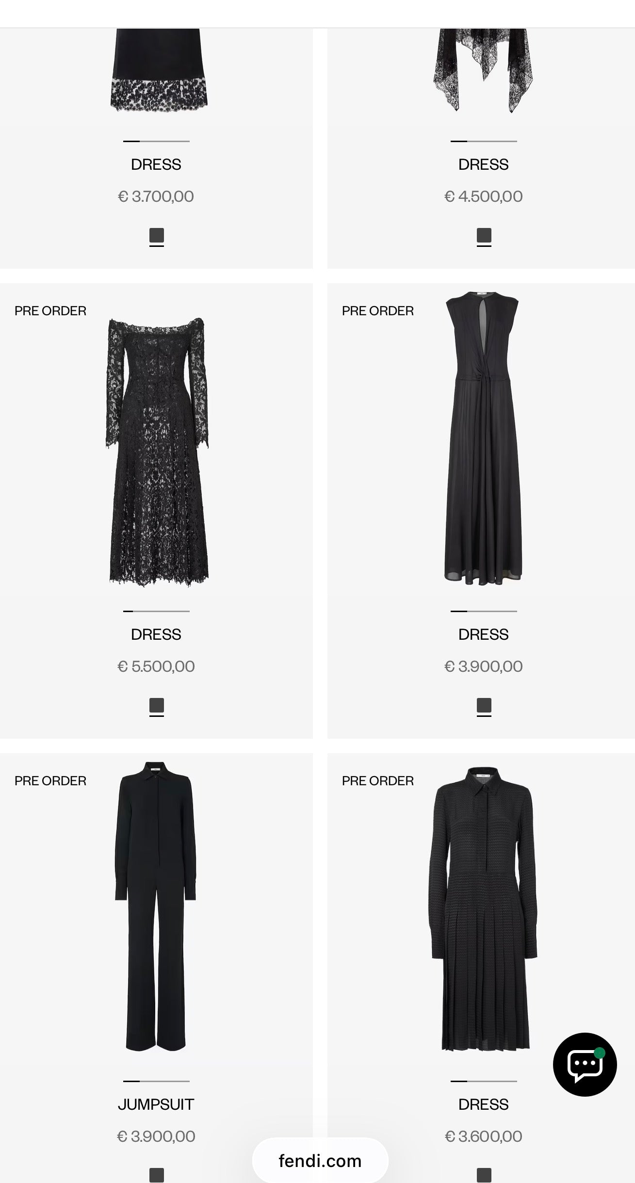 LBD maxi Fendi din pânză de in în croi minimalist cu volan supradimensionat