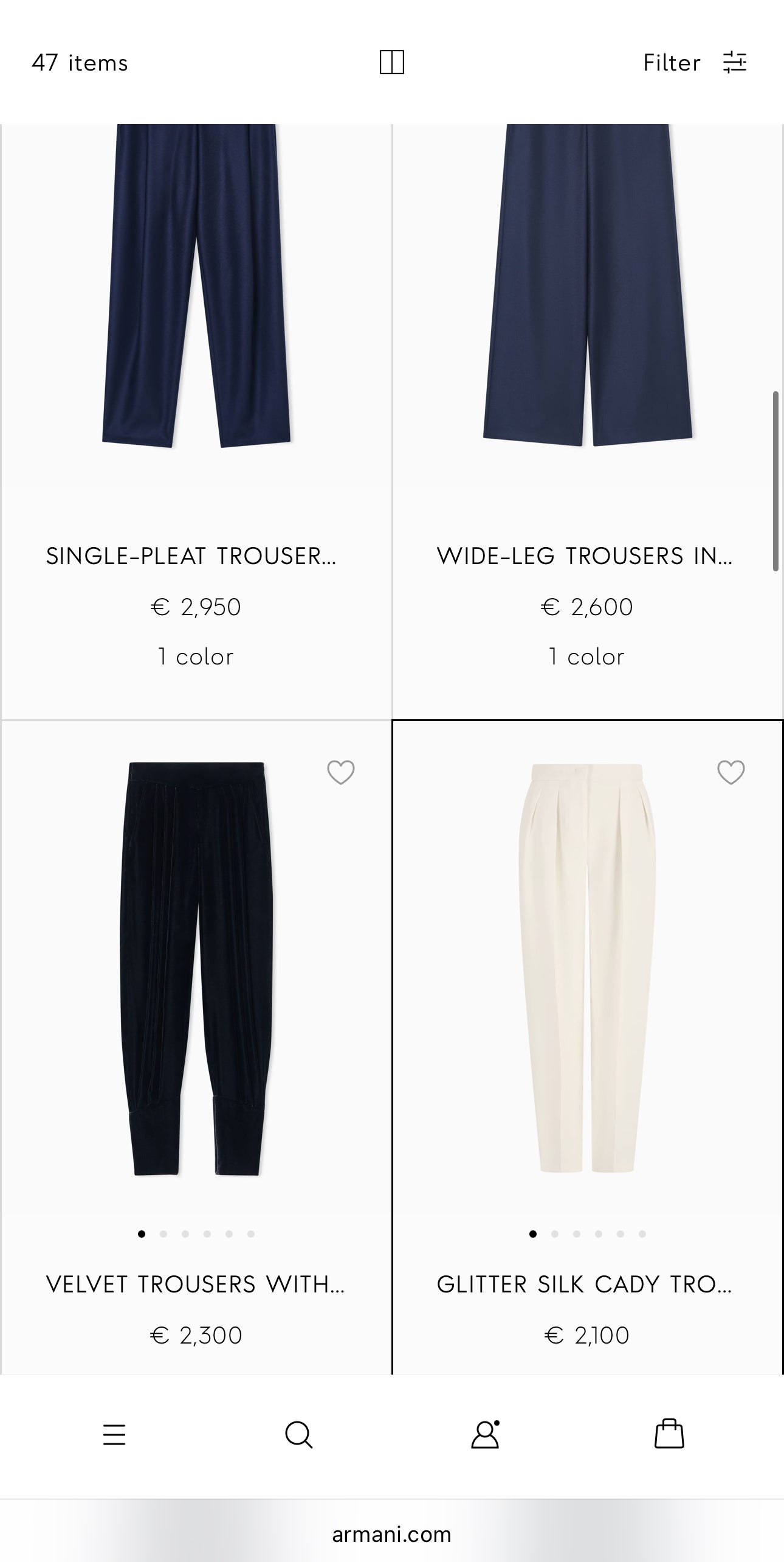 Pantaloni luxury Armani Sage green din lana extrafina