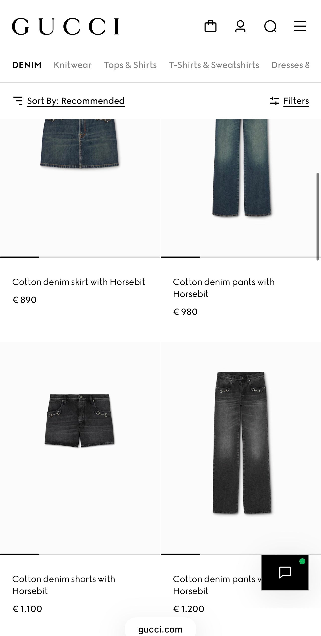 Jeans Gucci lavender de vară in croi clasic
