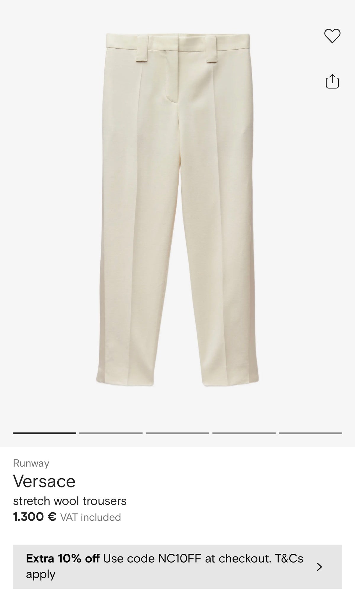 Pantaloni Versace vintage dusty powder pink din lana extrafina