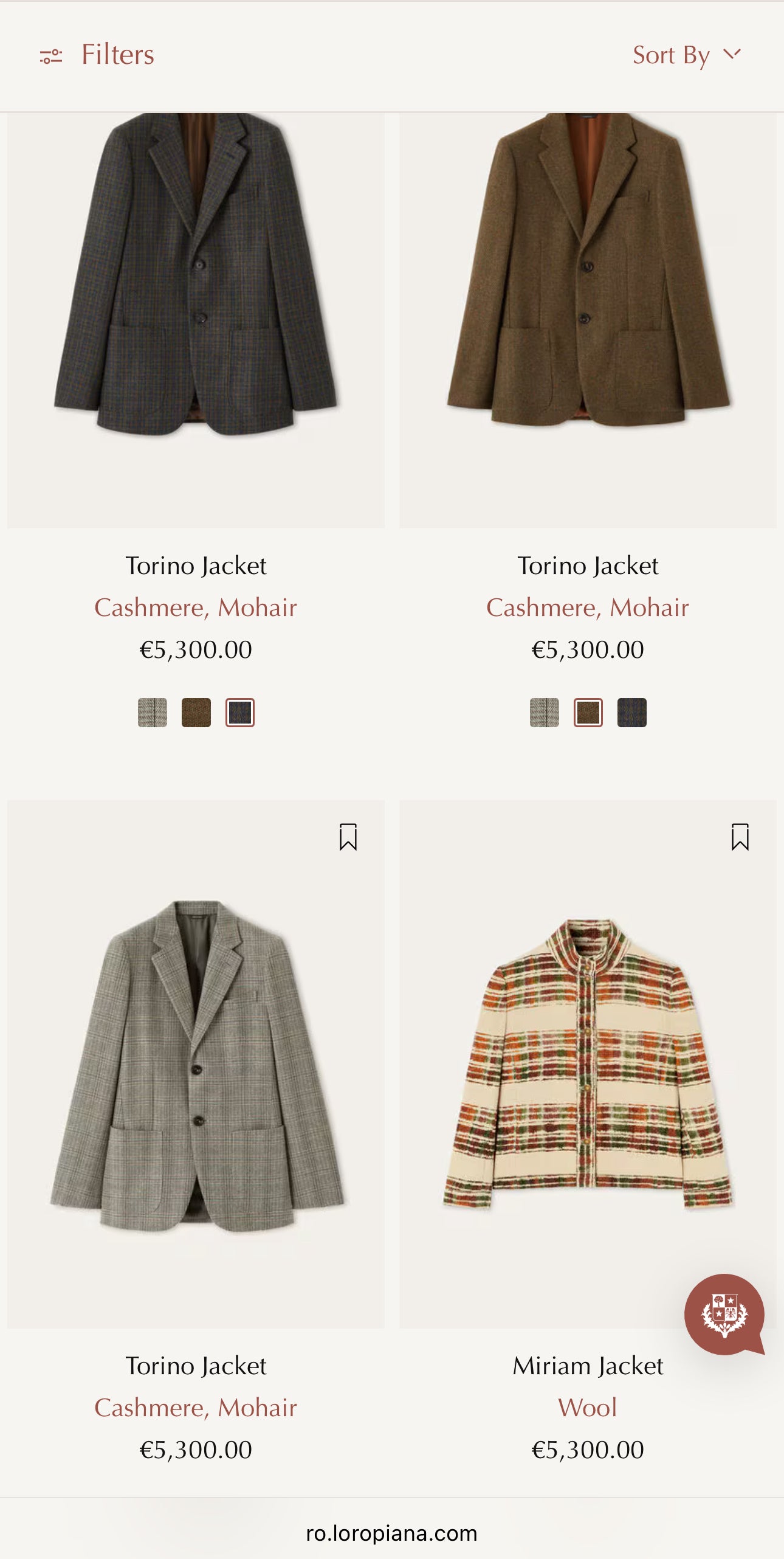 Sacou ultra luxury Loro Piana din 100% cașmir persoane petite